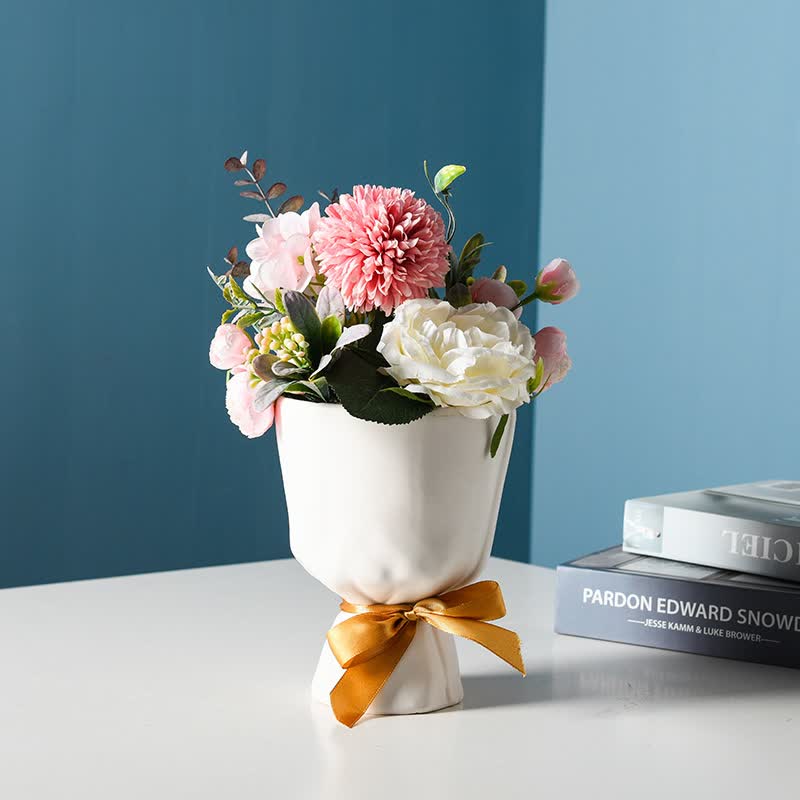 Mini Ceramic Bouquet Planter