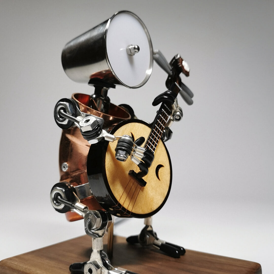 Steampunk Zhongruan Robot Lamp
