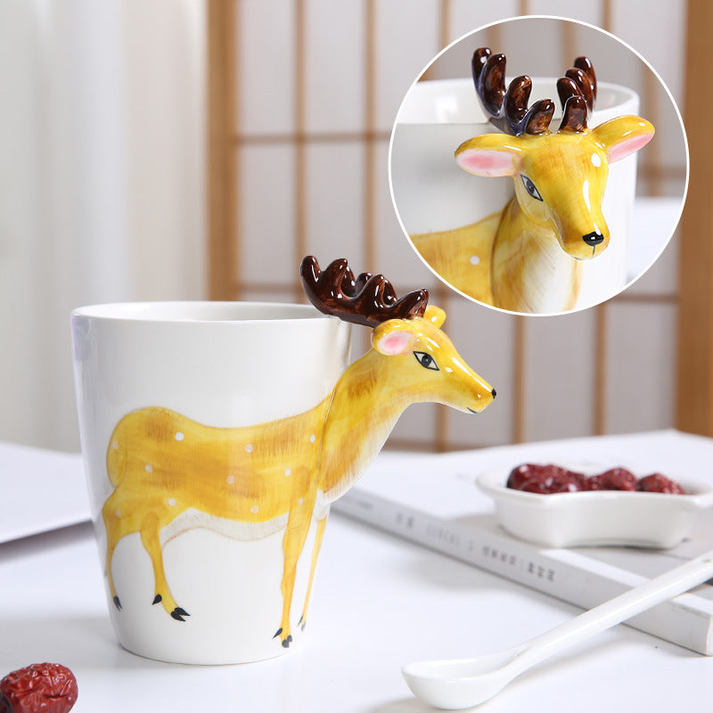 3D Hand-Made Animals Coffee Mug