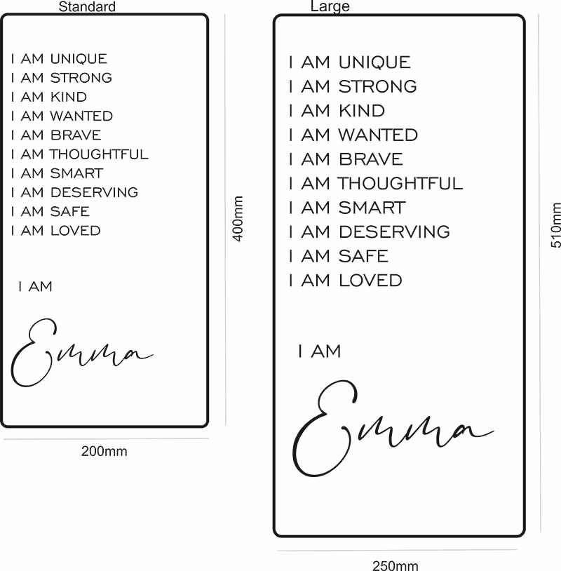 Affirmations Mirror - I Am Mirror