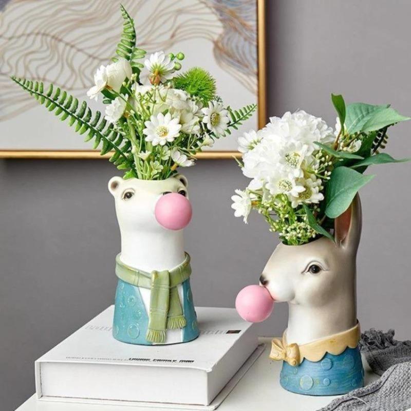 Vase animal chewing-gum