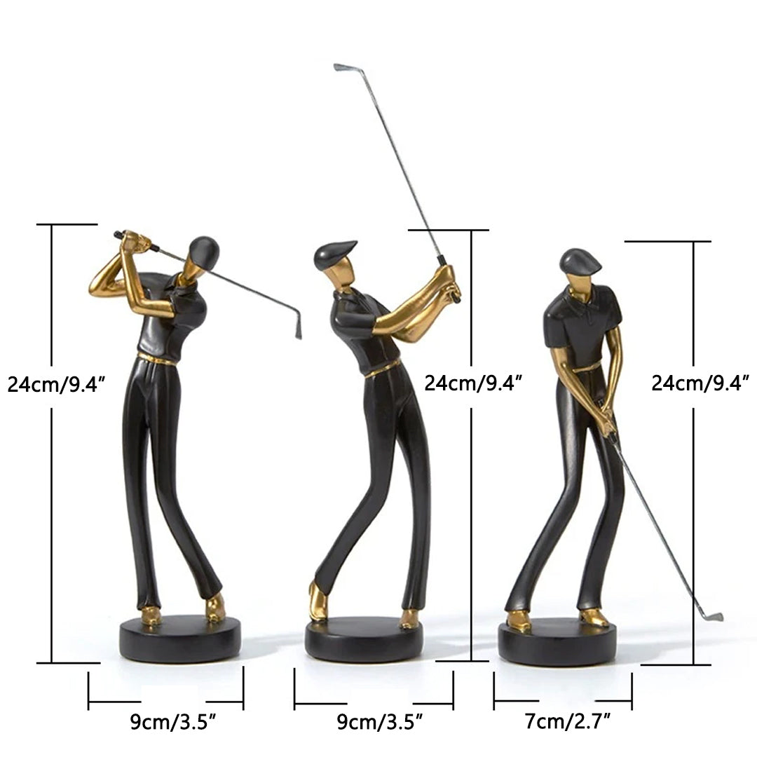 Figurine moderne del giocatore di golf