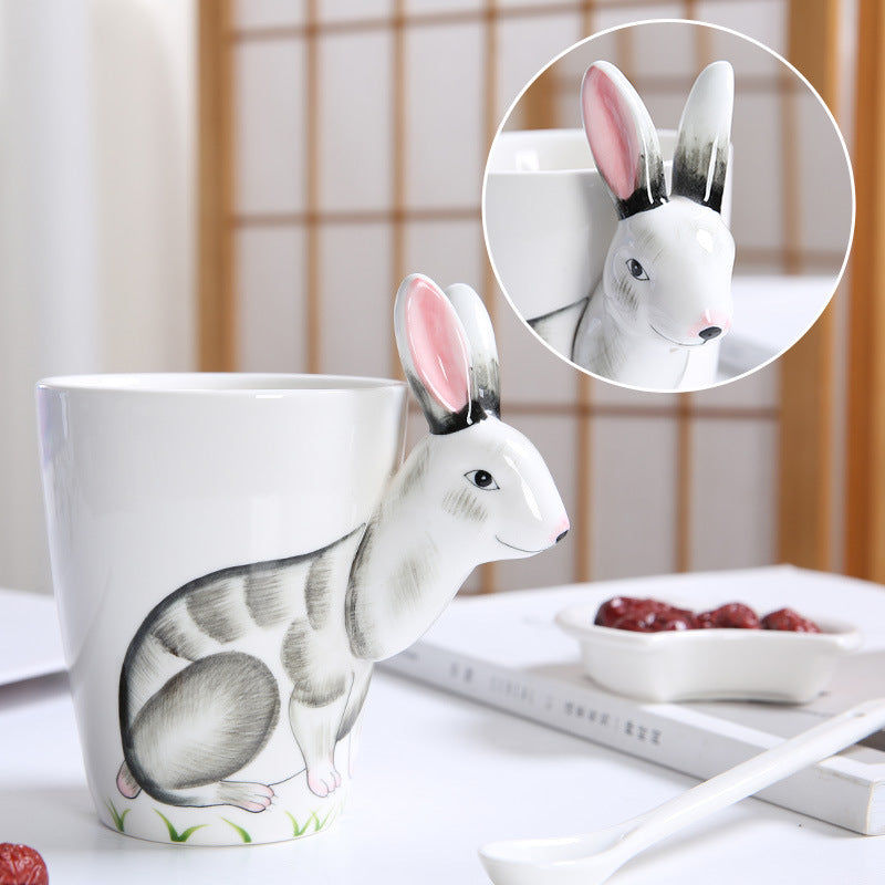 3D Hand-Made Animals Coffee Mug