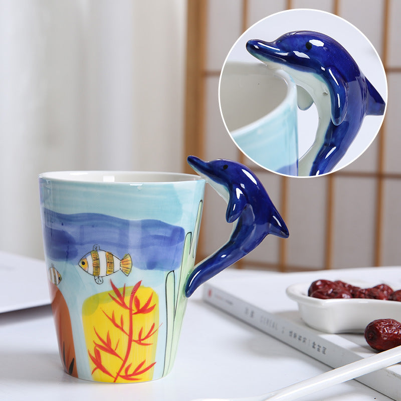 3D Dinosaur Ocean Creatures Coffee Mug