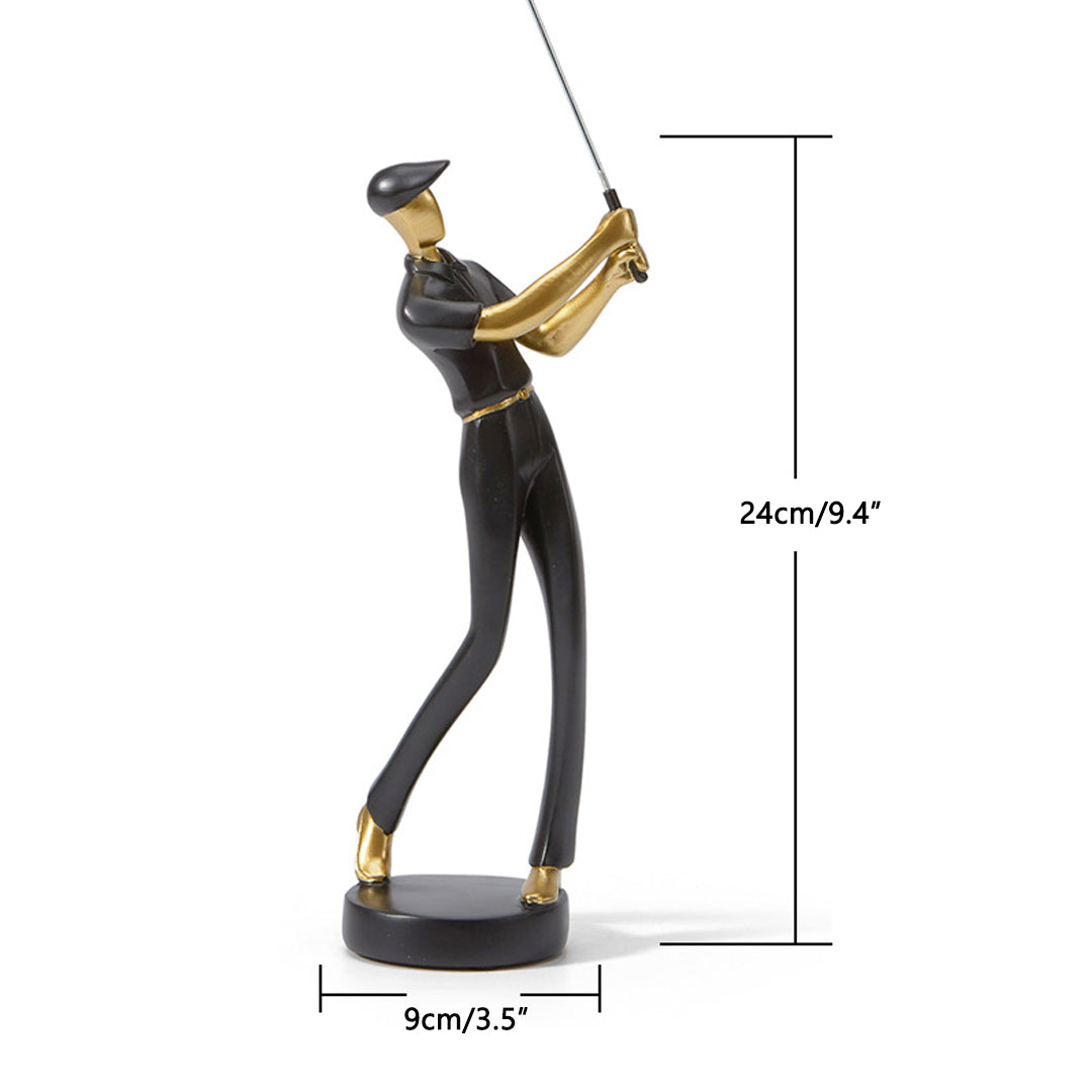 Figuras modernas de golfistas