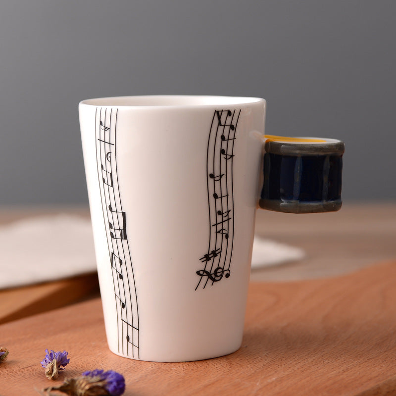 Musical Instruments Mug with drum Handle