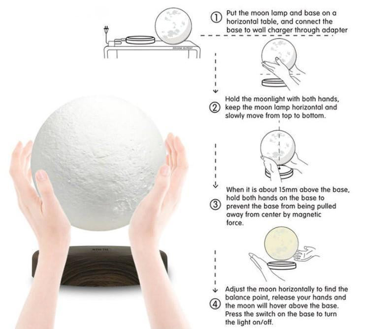 Levitating Moon Lamp