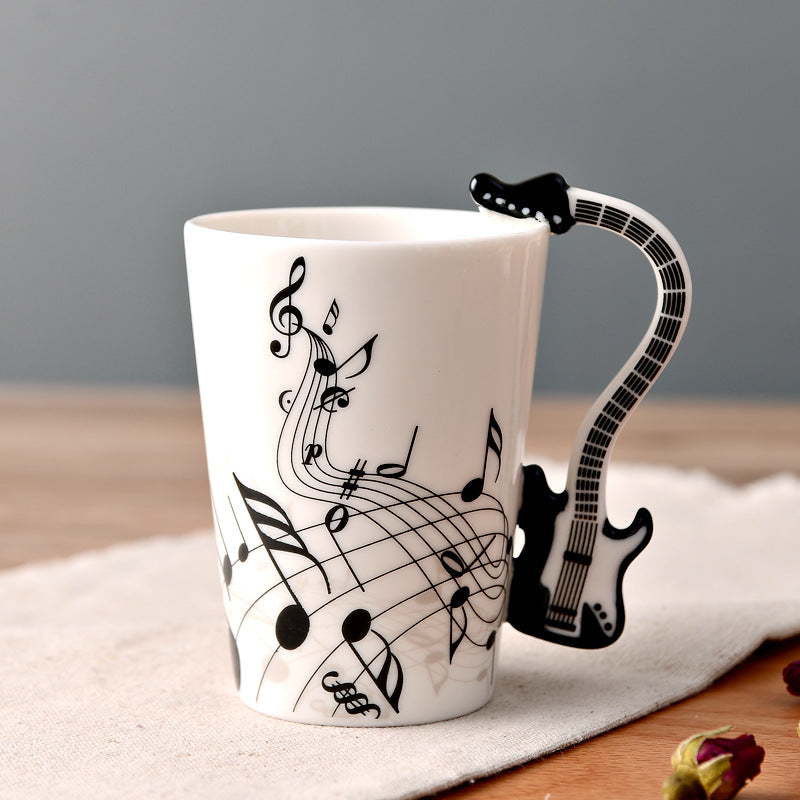 Musical Instruments Mug with Guitar Handle