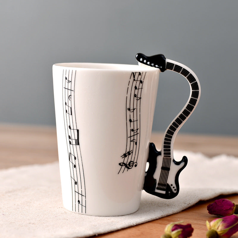 Musical Instruments Mug with Guitar Handle