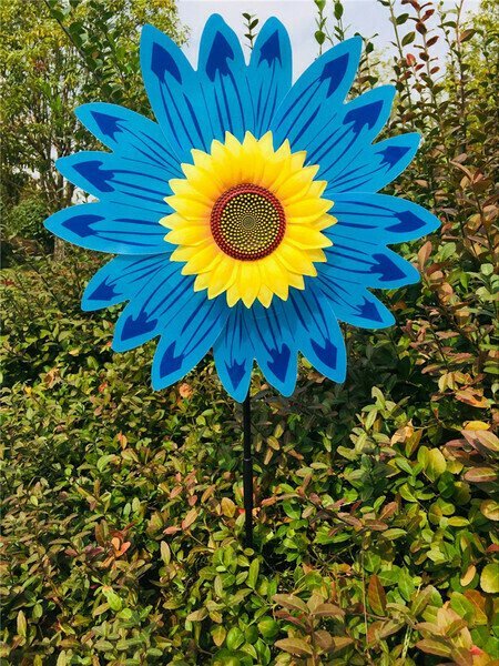 Molino de viento de girasol