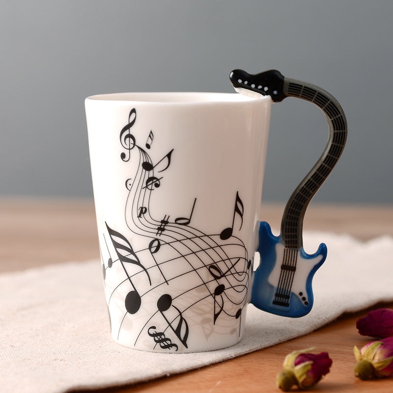 Musical Instruments Mug with Guitar Handle