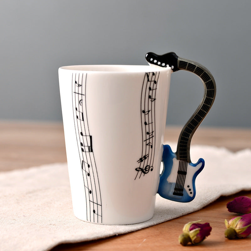 Musical Instruments Mug with Guitar Handle