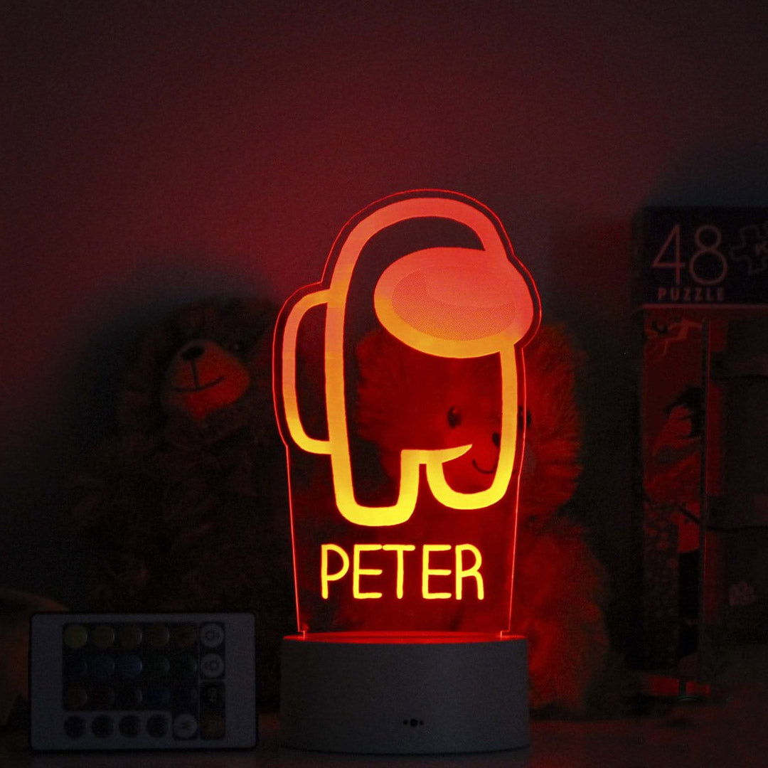 Personalized Night Light Kid's Bedroom Decor