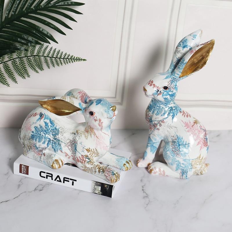 Floral Art Rabbit Decoration