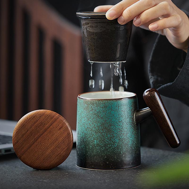 Taza de café y té esmeralda