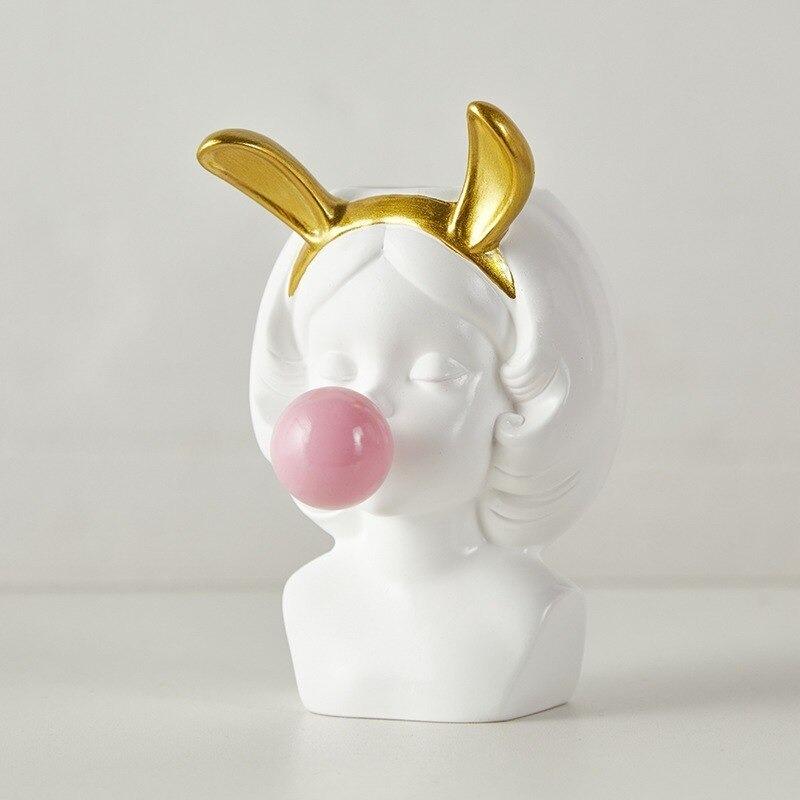 Bubblegum Girl Vase