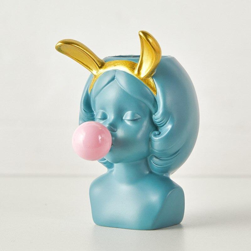 Bubblegum Girl Vase