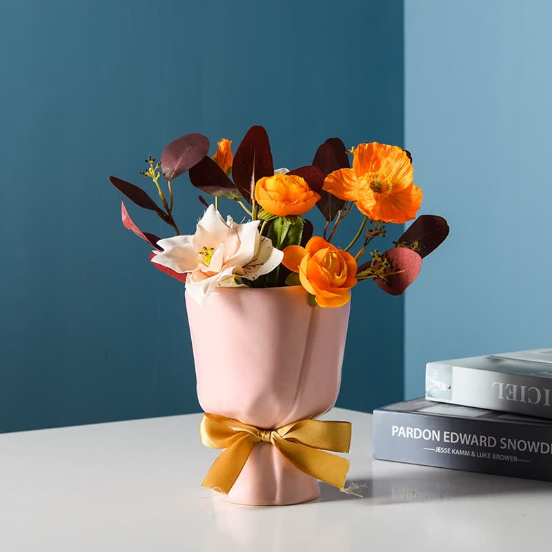 Mini jardinière en céramique pour bouquet