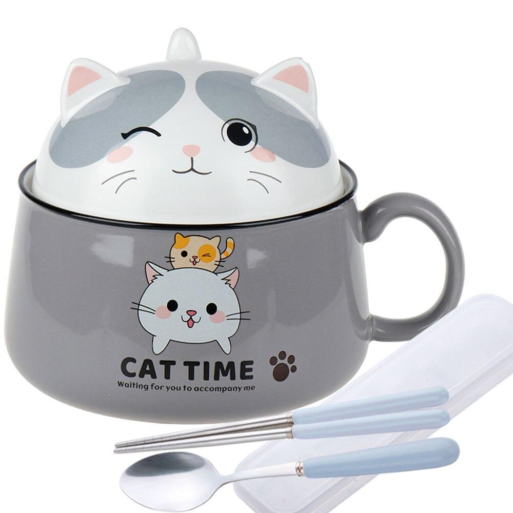 Contenedor de comida estilo gato