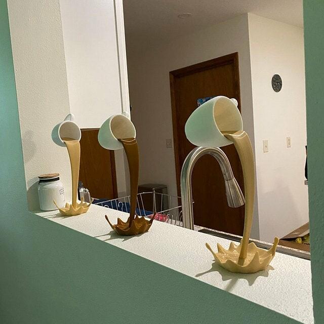 Kaffeetasse Becher Skulptur Dekor