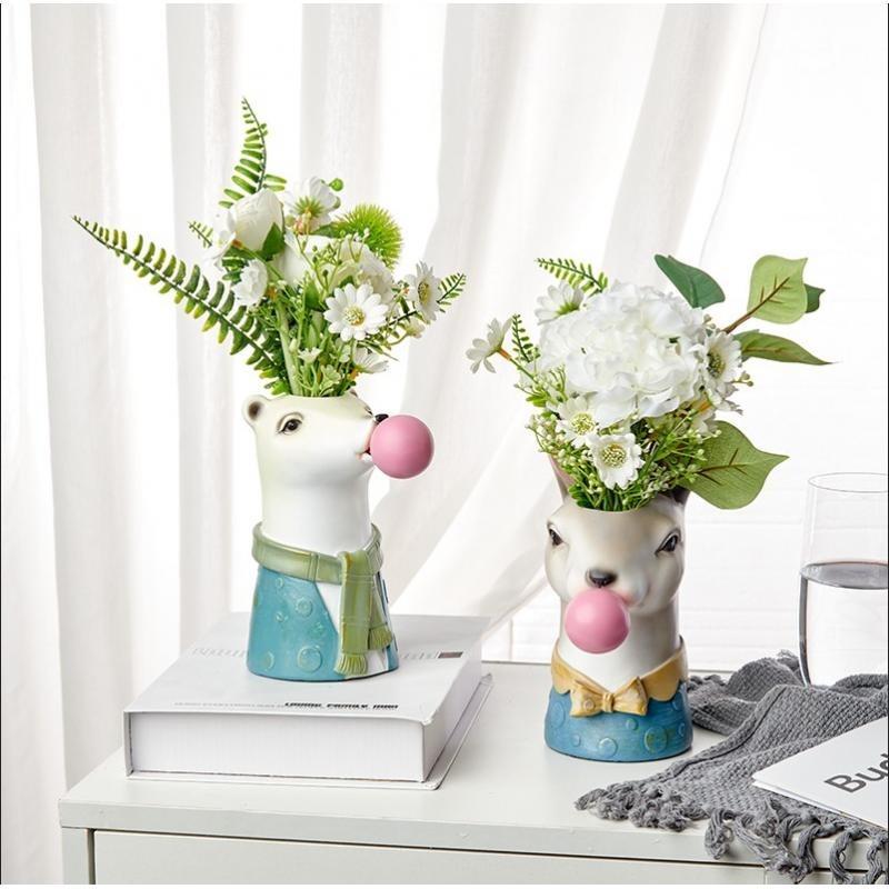 Vase animal chewing-gum