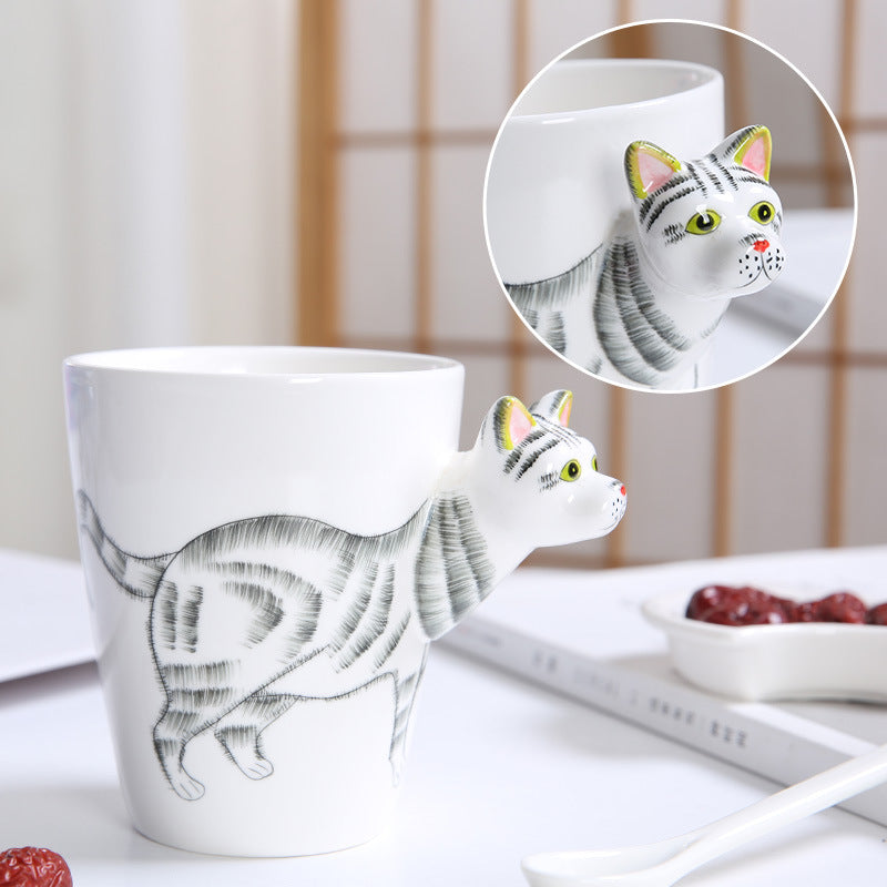 3D Hand-Made Animals Coffee Mug