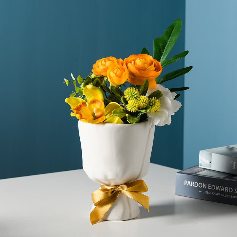 Mini jardinière en céramique pour bouquet