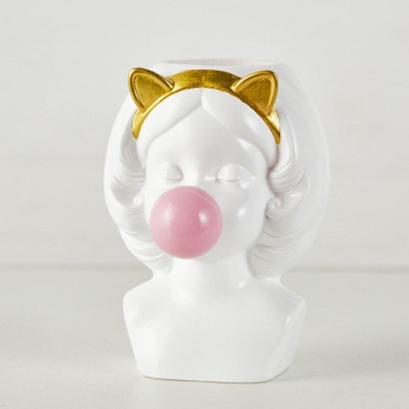 Bubblegum Girl Vase