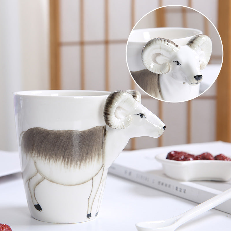 3D Hand-Made Animals Coffee Mug