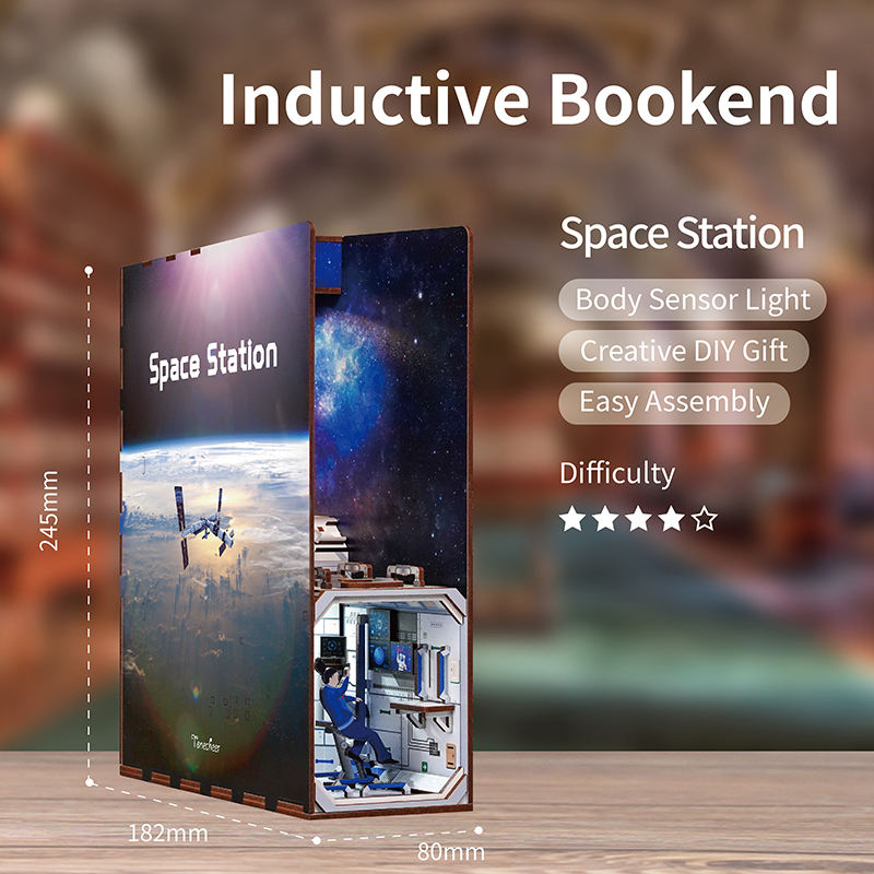 Space Station DIY Book Nook Kit