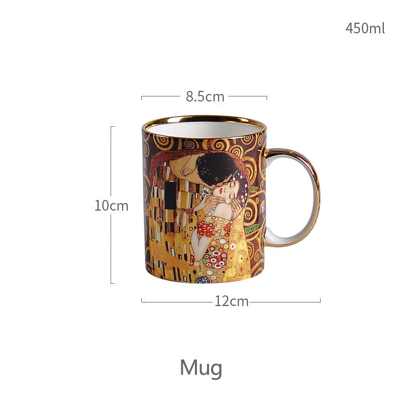 The size of kiss tea mug with