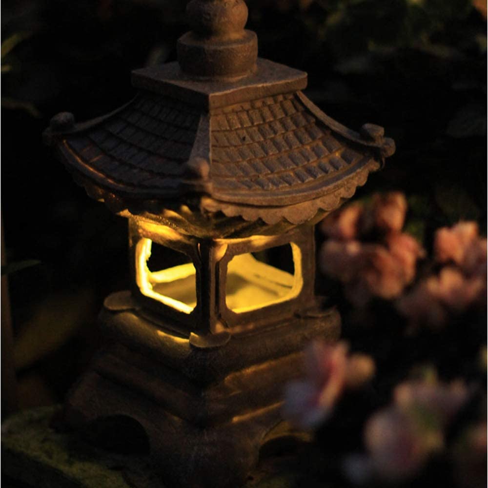 Luces zen solares de estilo japonés para exteriores