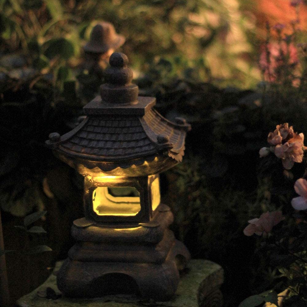 Luces zen solares de estilo japonés para exteriores