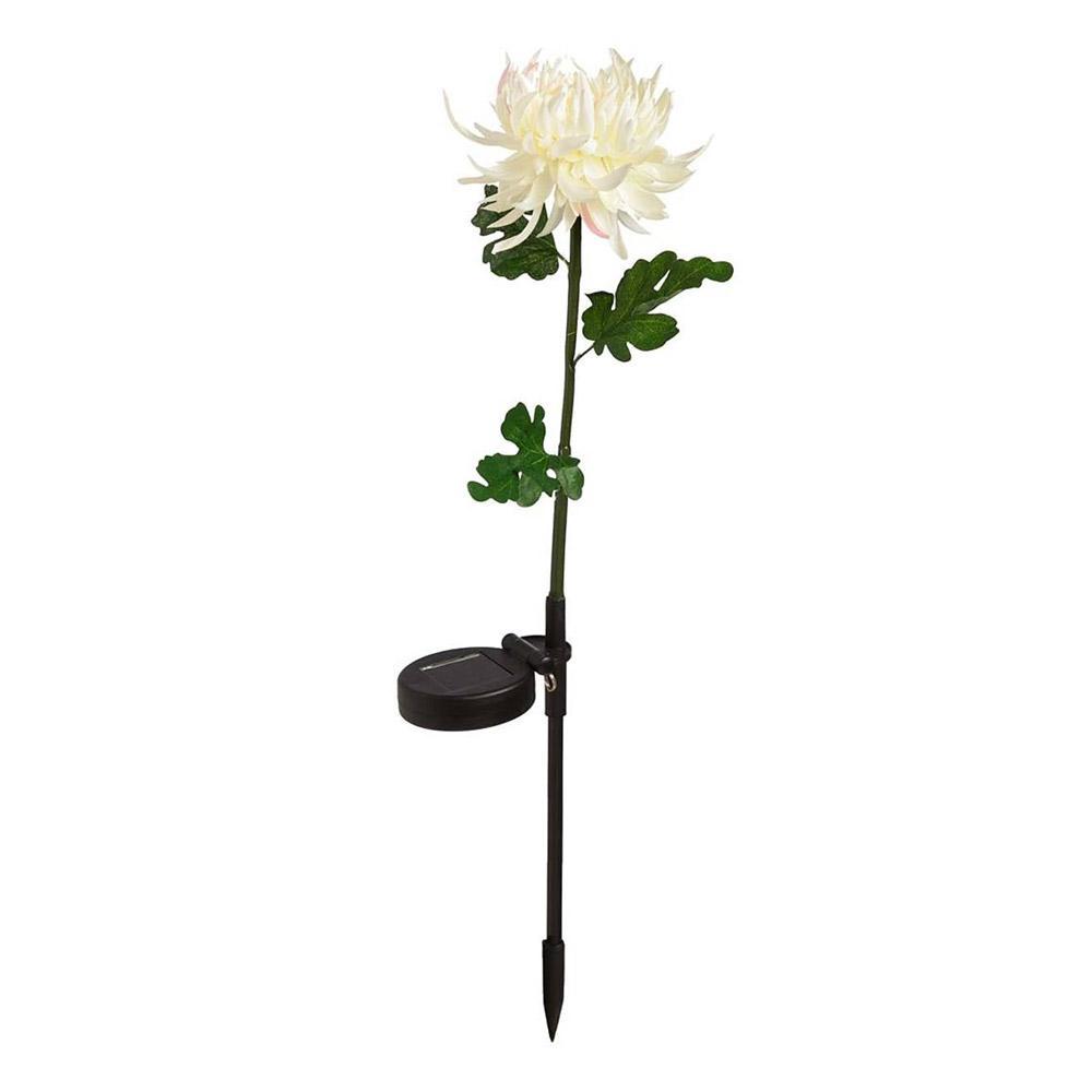 Lot de 2 lampes solaires de jardin Chrysanthème