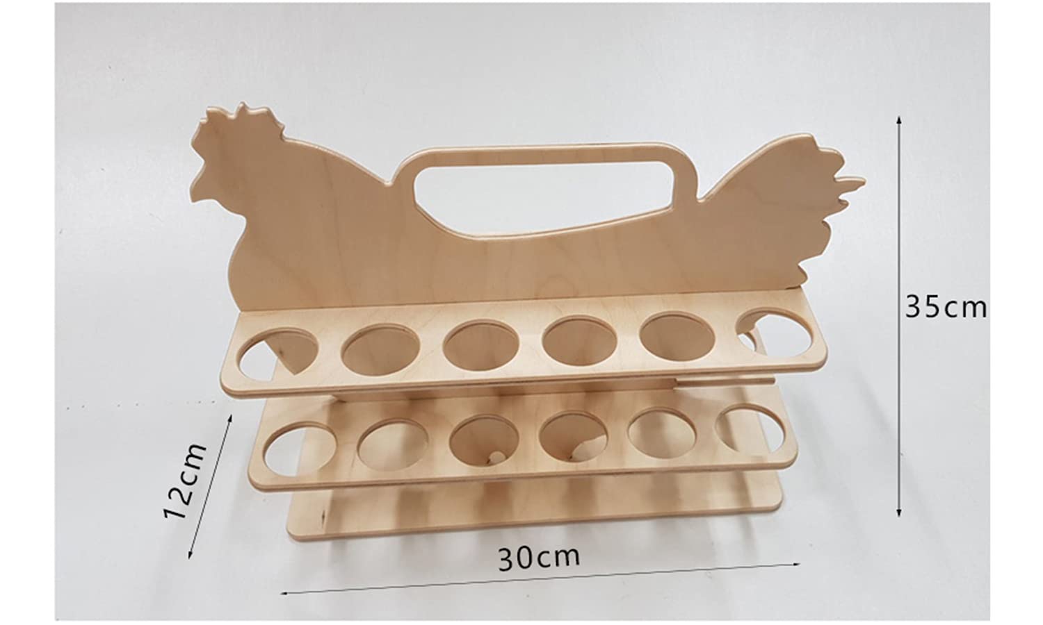 Kreatives Eierregal aus Holz