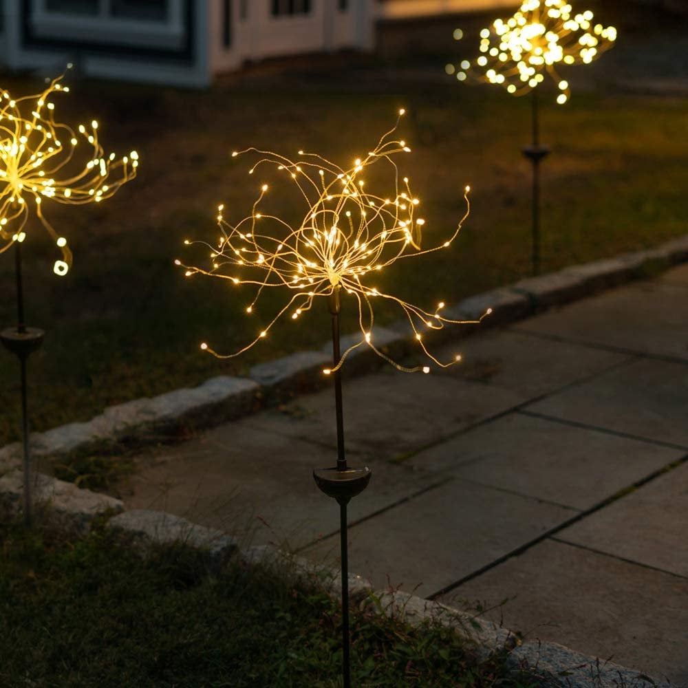 Guirlande Lumineuse Extérieure Solaire Feu d'Artifice LED