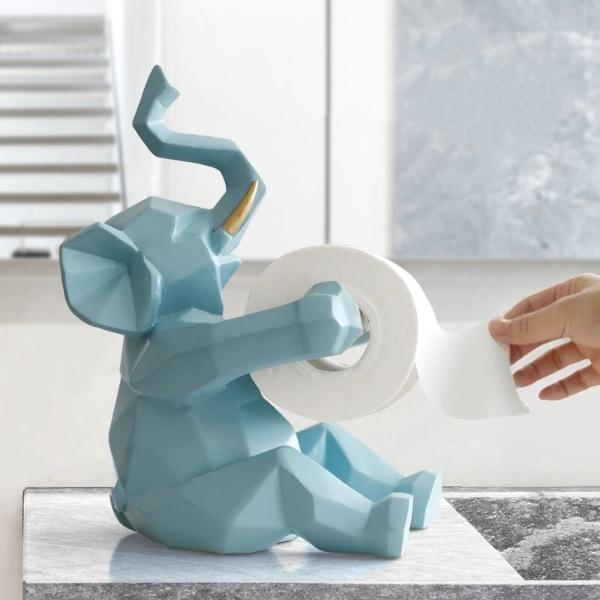 Portarrollos Geométrico Elefante/Ciervo