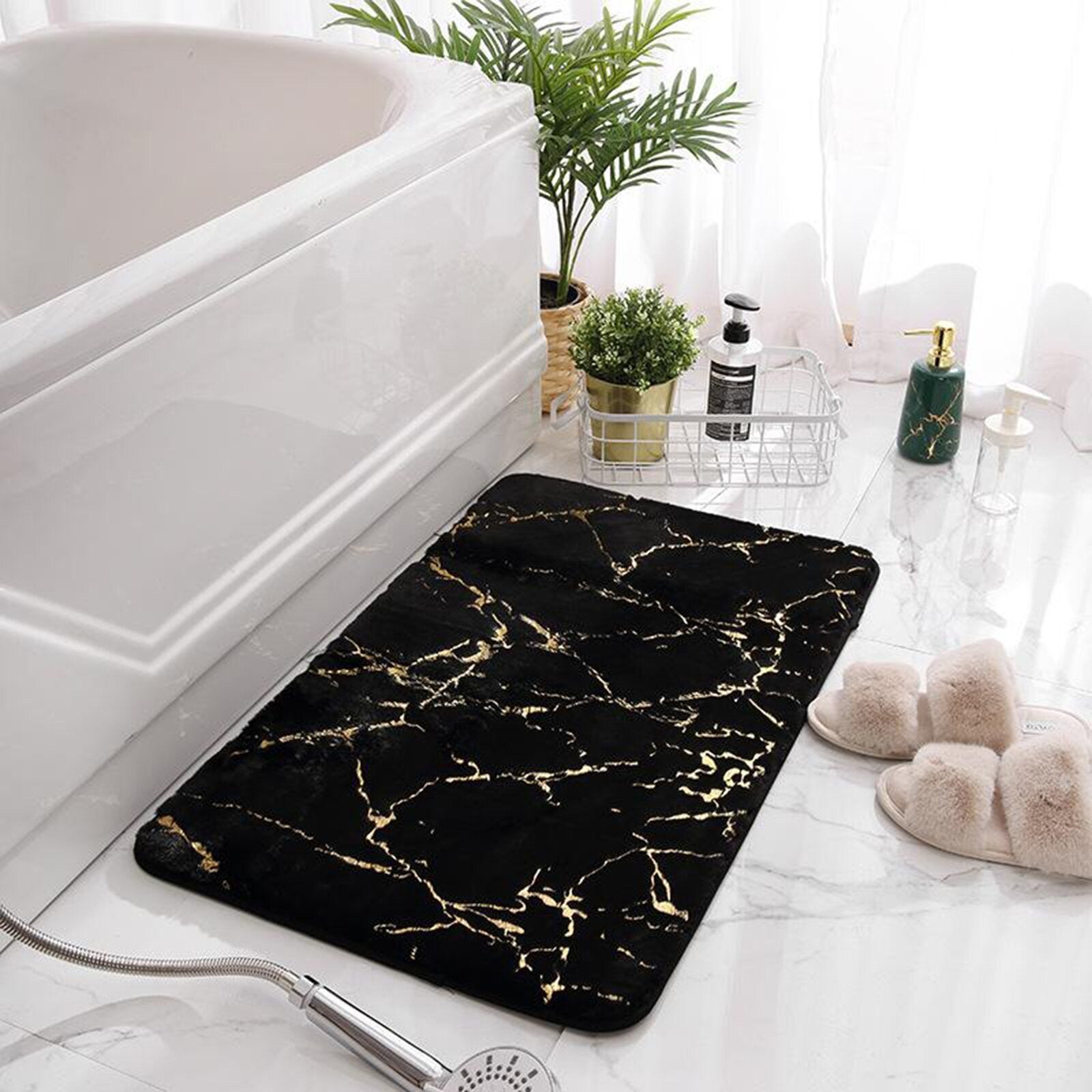 Tapis de bain en marbre