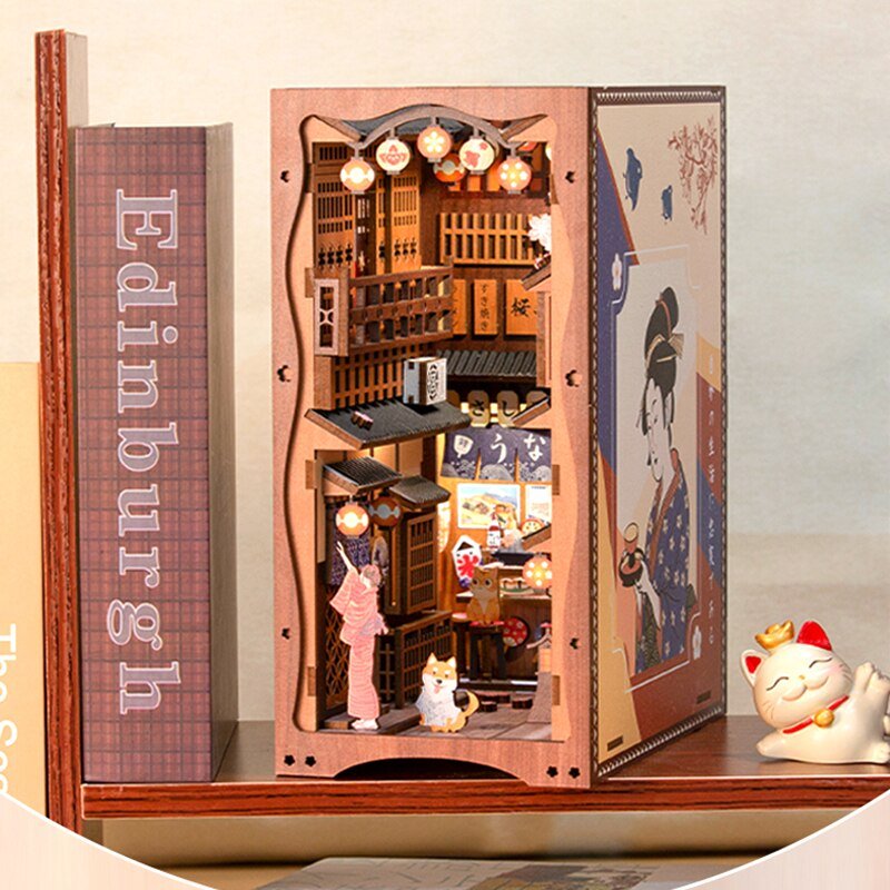 Under the Sakura Tree DIY Book Nook Wooden Puzzle