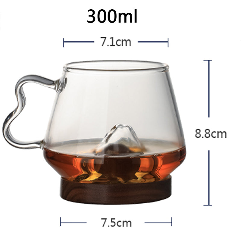 the size of tea cup and coaster