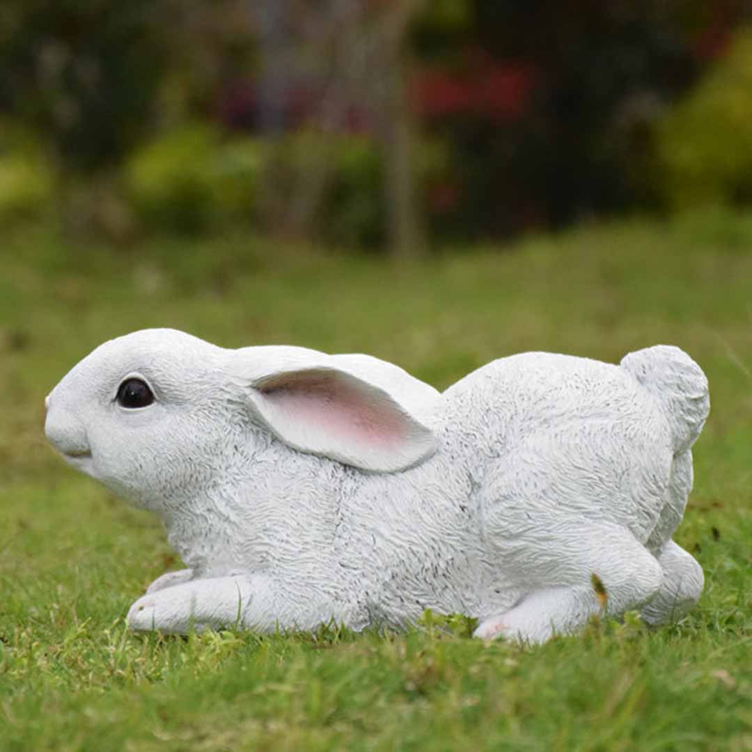 Estatuas de conejo de resina de jardín