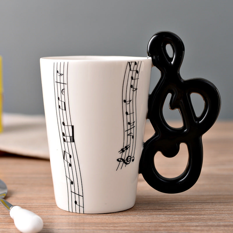 Musical Instruments Mug with Musical Note Handle
