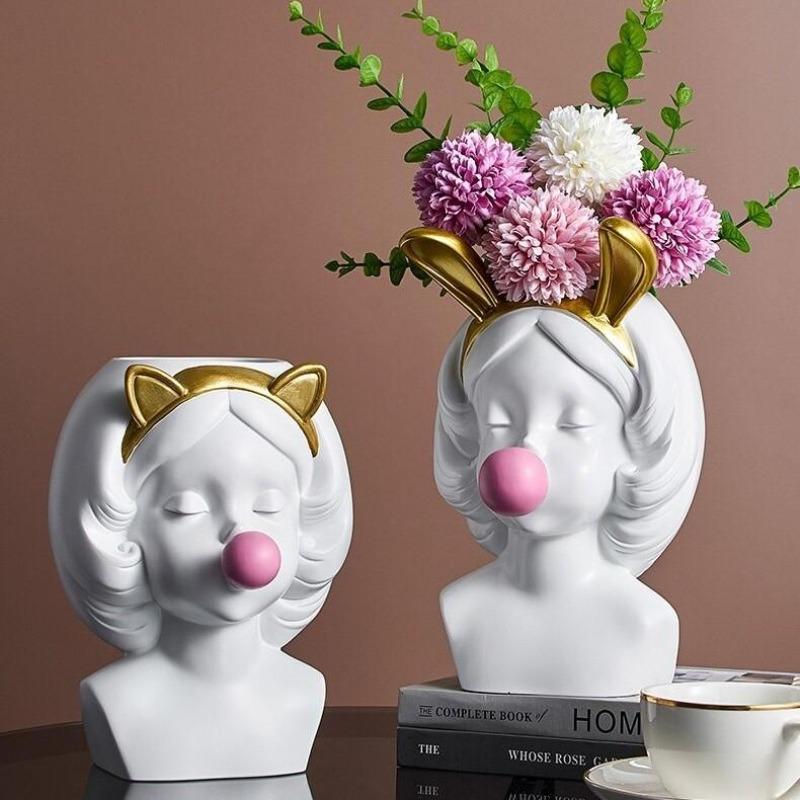 Bubblegum Girl Vase