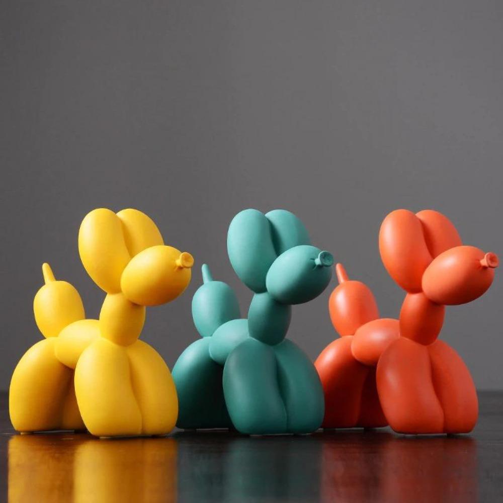 Escultura de perro globo