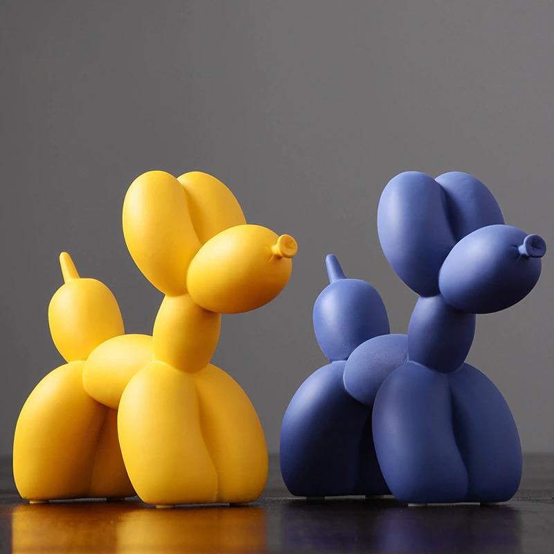Escultura de perro globo