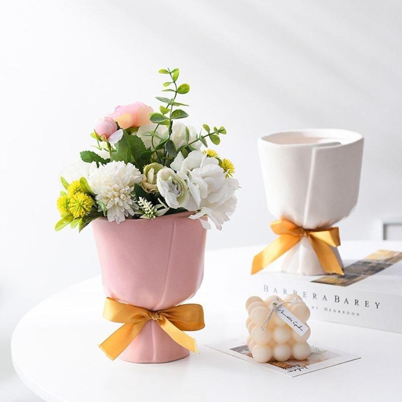 Mini fioriera per bouquet in ceramica