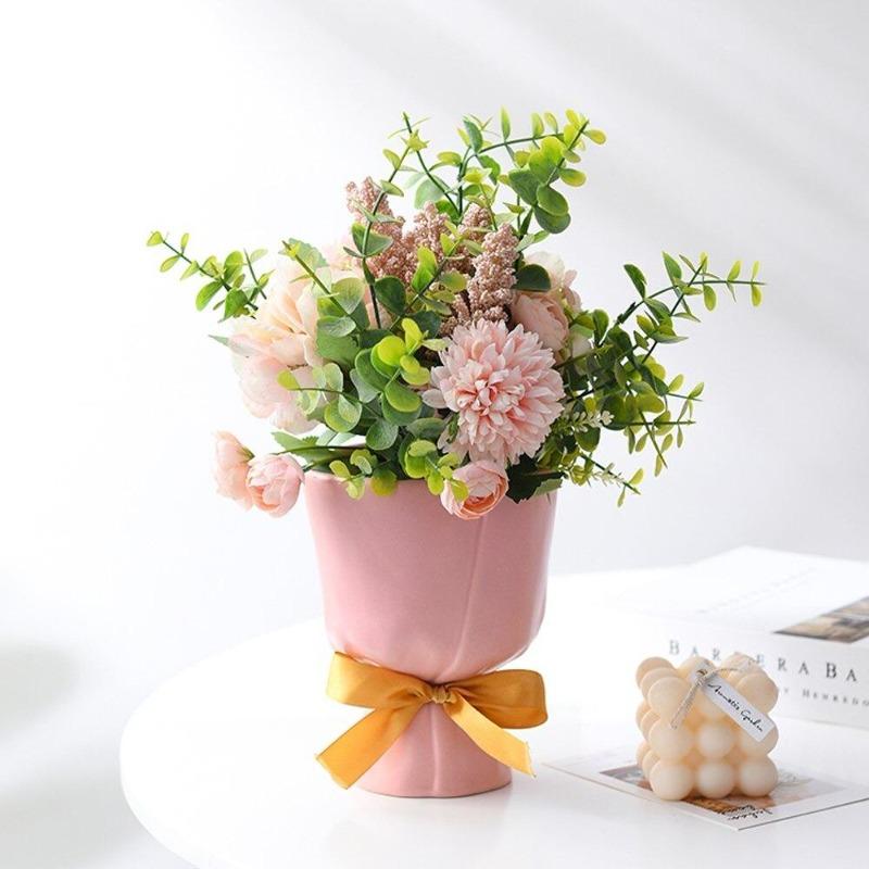 Mini jardinière en céramique pour bouquet