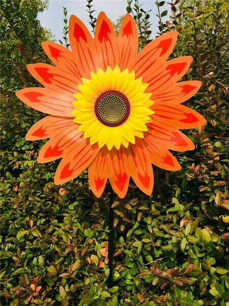 Molino de viento de girasol