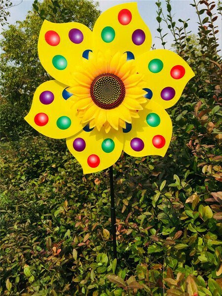 Molino de viento de girasol