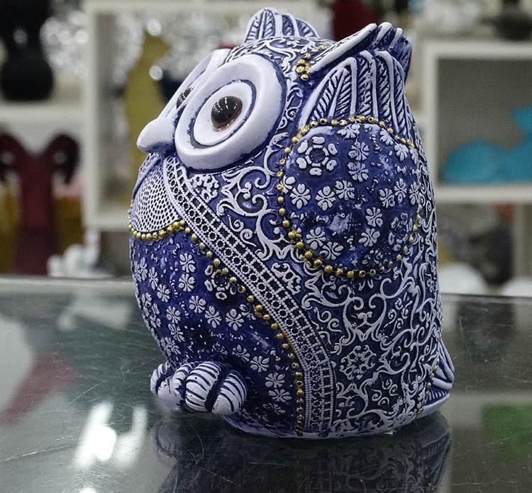 Blue Owl Figurines (3pcs)